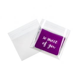 Plastiek Zakken 13,2x9,5cm Transparant en Hersluitbaar (100 stuks) [B35]
