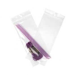 Gripzakken met Ophanggat 7,5x18cm Kristalhelder PP 50 Micron (100 stuks) [ZR37]