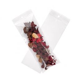 Gripzakken met Ophanggat en Luchtgat 7,5x20,5cm Kristalhelder PP 50 Micron (100 stuks) [ZR38V]