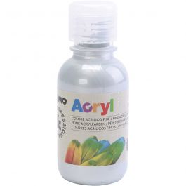 PRIMO luxe acrylverf, zilver, 125 ml/ 1 fles [HOB-638388]