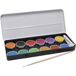 Peinture Aquarelle PRIMO, d 30 mm, ass. de couleurs, 12 pièce/ 1 Pq. [HOB-624712]