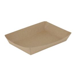 Plateaux à snack en carton 1250 ml 27x20x3,5cm (600 pièces) [GB-DFC04216]