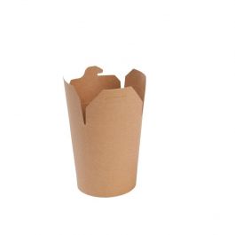 Asia-Kartonnen Dozen 400 ml Bruin PLA-coated (500 stuks) [GB-DFC06830]