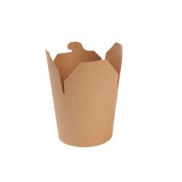 Asia-Kartonnen Dozen 650 ml Bruin PLA-coated (500 stuks) [GB-DFC06840]