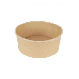 Kartonnen Schaal Bruin 650 ml Ø 150 mm, Rond (300 stuks) [GB-DFC08821]