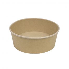Kartonnen Schaal Bruin 1000 ml Ø 185 mm Rond (300 stuks) [GB-DFC08831]