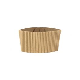 Manchons de gobelets en carton pour gobelets en papier de 200 ml, marron (1000 pièces) [GB-DHD04782]