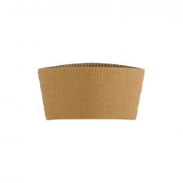 Manchons de carton pour gobelets en papier de 300 / 400 ml, marron (1000 pièces) [GB-DHD04792]