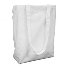 Katoenen draagtassen 38x42cm met hengsel wit (250 st.) [FP-DKE008]