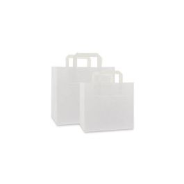 Take-away tassen 32+21,5x27cm Wit (250 st.) [FP-DPL042]