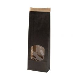 Sachets kraft noirs avec femeture métallique (500 pièces) [GB-DRE02731]
