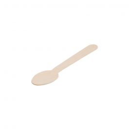 Lepel Hout klein 14 cm met biocoating (1.000 stuks) [GB-DSE06336]