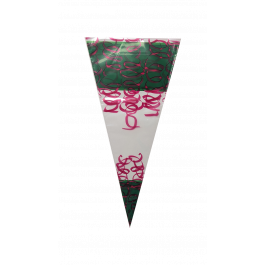Puntzakken 25x46cm 1 pond Groen/Rood (250 Stuks) [DV-3267]