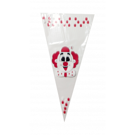Puntzakken 18x37cm 0.5 pond Clown (250 Stuks) [DV-3280]
