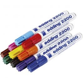 Edding Markers, afm 2200, lijndikte 1,5-3 mm, diverse kleuren, 10 stuk/ 1 doos [HOB-352290]