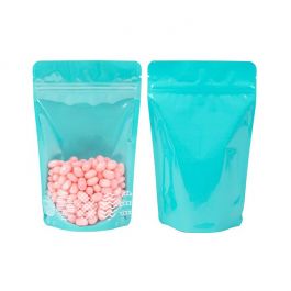 Pochettes doypack Bleus Sarcelle 13x7,9x20,6cm (25 Pièces) [ZBGW3TE]