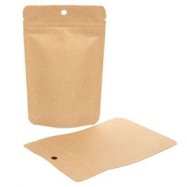 Doypack Kraft compostable 10,2x6x15,2cm | 57 grammes (100 pièces) [ZBGEK2]