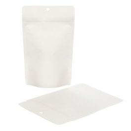 Doypack Compostable Kraft Blanc 13x7,9x20,6cm | 113 grammes (100 pièces) [ZBGEK3W]