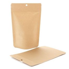 Doypack Compostable Kraft 13x7,9x20,6cm | 113 grammes (100 pièces) [ZBGEK3]