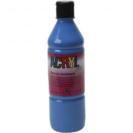Peinture Acrylique, bleu primaire, 500 ml/ 1 flacon [HOB-636055]