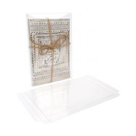 Plastiek Doosjes 15,7x1,6x23cm Kristalhelder (25 stuks) [FB9]