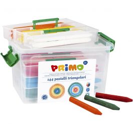 PRIMO Wax Krijtjes, diverse kleuren, 12x12 stuk/ 1 doos [HOB-410245]