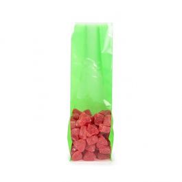 Blokbodemzakken Neon Groen 8,9x5,7x30,5 cm met Papieren kaart (100 stuks) [FGPB16NG]