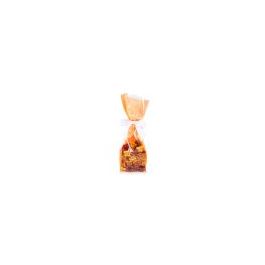 Blokbodemzakken Neon Oranje 8,9x5,7x30,5 cm met Papieren kaart (100 stuks) [FGPB16NO]