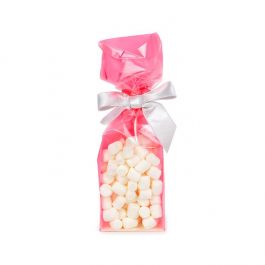 Blokbodemzakken Neon Roze 7x5,1x25,4 cm met Papieren kaart (100 stuks) [FGPB17NK]