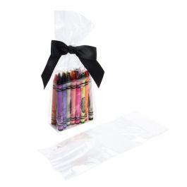 Blokbodemzakken 7,6x3,2x21cm met papieren kaart (100 stuks) [FGPBH14]