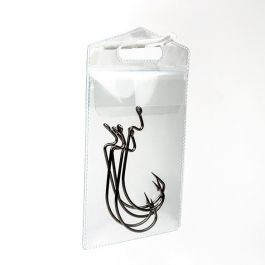 Vinyl Hoesje 7,3x9,5cm zak met Euroloch en klep (100 stuks) [FHV3]