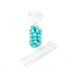 Sachet SOS à fond plat transparence cristalline 7x5.1x25.4cm (100 pièces) [FGCC17]