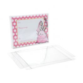 Boites cadeau plastique à transparence cristalline 11.4 x 1.6 x 14,9cm (25 Pièces) [FPB116]