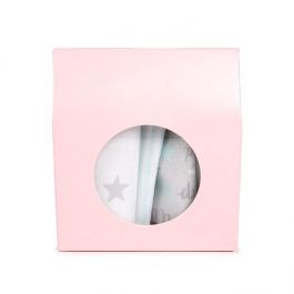 Boite Kraft Rose Avec fenêtre ronde 8,9x3,8x10,2 cm (25 pièces) [FS341]