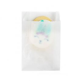 Sachet papier cristal à soufflet 8,3 x 2,5 x 12,1 cm (100 pièces) [GLB2]