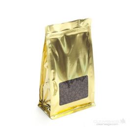 Stazakken Goud met Venster 12,7x7,6x20,3cm (100 stuks) [SQMS7SG]