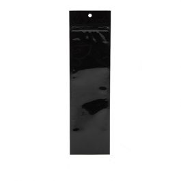 Gripzakken Zwart 6,5x23cm Gemetalliseerd (100 stuks) [HZBB1MB]