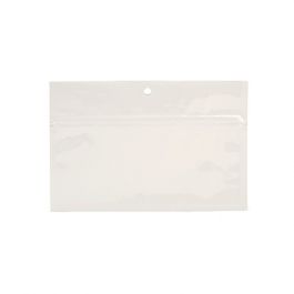Gripzakken Wit 15x7cm Gemetalliseerd (100 stuks) [HZBB2MW]