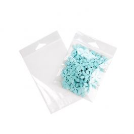 Sachet à trou de suspension refermable à transparence cristalline 10.8x12.1cm (100 pièces) [HB44XL]