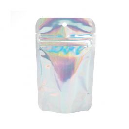 Stazakken Iridescent/Holographic 7,9x5,1x13cm Met Ophanggat (25 Stuks) [ZBGH1]