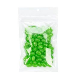 Sachet zip à trou de suspension transparent/blanc 9,2x12,7cm (100 pièces) [HZB4CW]