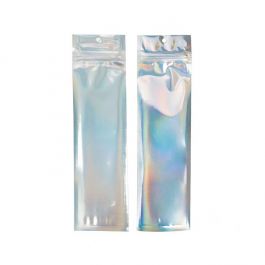 Sachet zip Transparent/Holographique 6,4x22,9cm (100 pièces) [HZBB1CH]