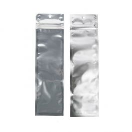 Sachet zip Transparent/Argent 6,4x22,9cm (100 pièces) [HZBB1CS]