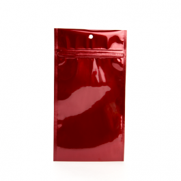 Gripzakken Rood 10x16,5cm Gemetalliseerd (100 stuks) [HZBB5MR]