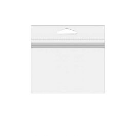 Sachet à trou de suspension refermable par le haut transparence cristalline 10.8x10.8cm (100 pièces) [HBT44]