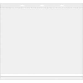 Sachet à trou de suspension refermable à transparence cristalline 42.9x34.1cm (100 pièces) [HB16X13]