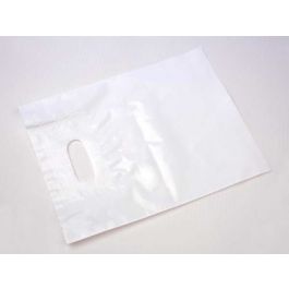 Draagtassen Plastiek 33x38,1cm 45 Micron LDPE (50 stuks) [H1315WT4]