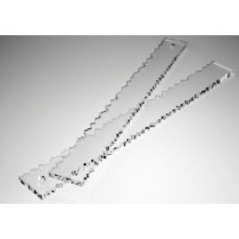 Liniaal met kartelrandjes 32.5cm lang (1 st) [RULER]