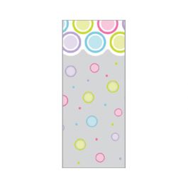 Zijvouw zakken dots print 0,2x6,4x24,1cm (100 Stuks) [G4MDE]