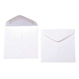 Enveloppen Wit 7,3x7,3cm Premium Opaak (50 stuks) [E1E0]